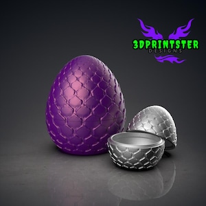 Huevo de dragón Scaleborn / Descarga digital STL / Modelo de impresión 3D para mesa y coleccionistas / Regalo