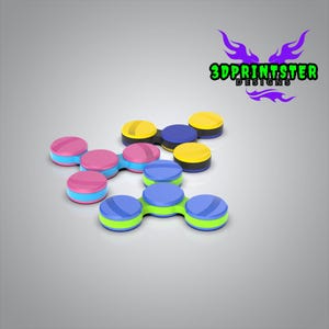 Tri Fidget Spinner STL File – 3D Printable Stress Relief Toy, Hand Spinner 3D Model, Desk Toy STL for Makers & DIY Printing
