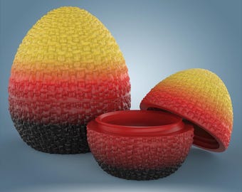 Mystic Scale Dragon Egg STL File | Unique 3D Printing Fantasy Decor & Cosplay Prop