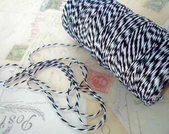 Bakers Twine - Black and White - 10m