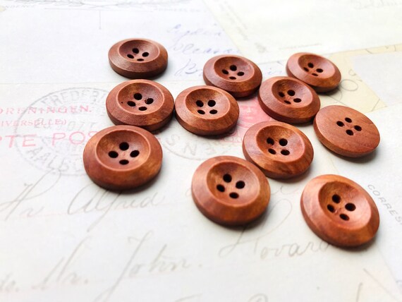 - 4 Holes Your Choice 18mm 3//4/" Round Wooden Sewing Buttons