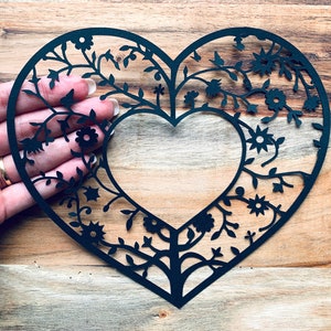 Blumen Herz Rahmen Die Cut