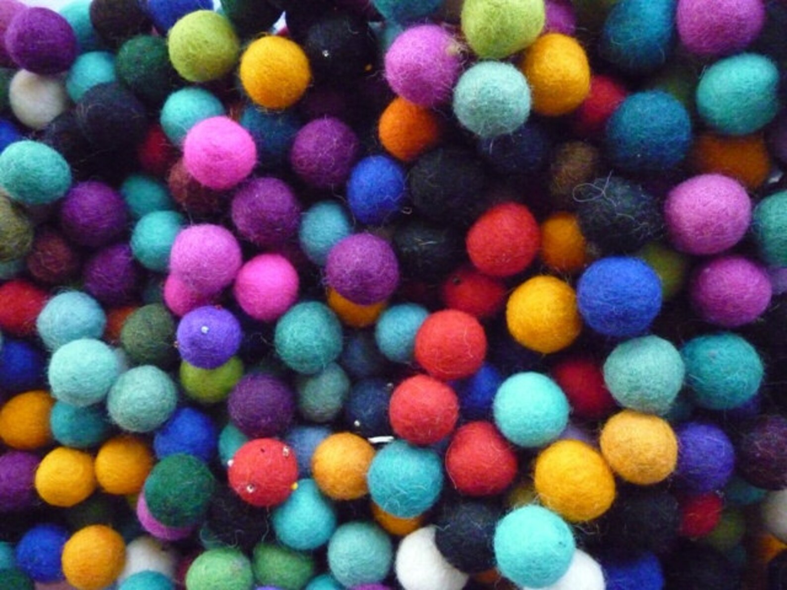 Felt Balls X 100 Mixed Colours 2cm Felted Wool Balls Etsy