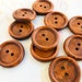 Wood Button, ONE INCH Round Dark Wooden Buttons, 25mm, Pack of 50 - Etsy