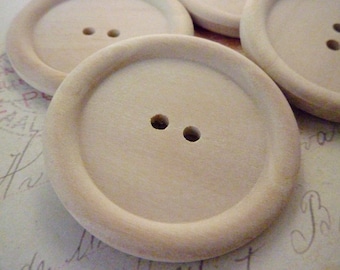 3pcs Extra Large Buttons, 3 Pcs Handmade Ceramic Buttons, Sewing Supplies  and Notions, Best Sellers Unique Flat Clay Buttons 4 Holes 