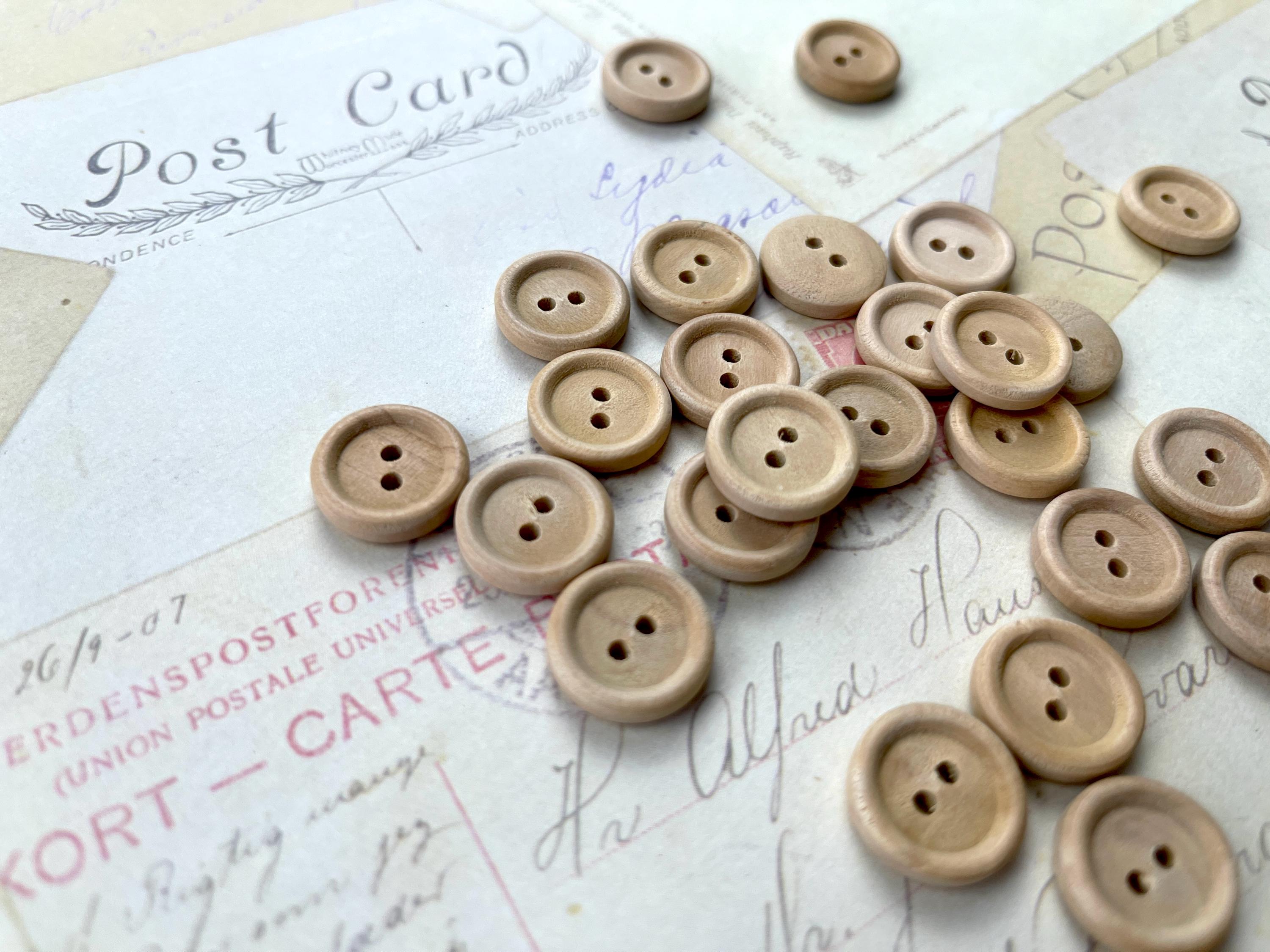 Half Inch Button Round Wooden Buttons, Half Inch, 15mm - Pack of 50 - Etsy