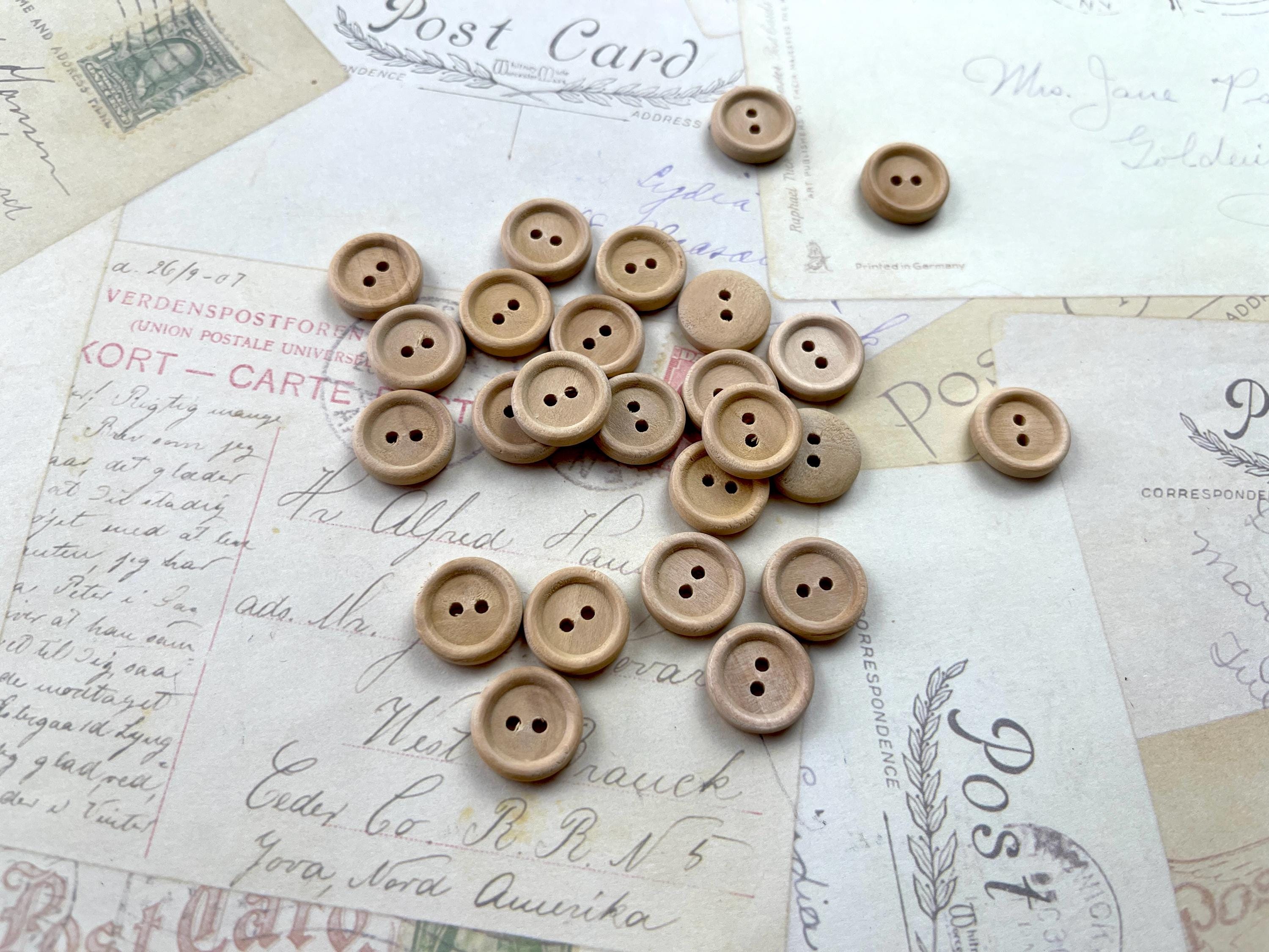 Half Inch Button Round Wooden Buttons, Half Inch, 15mm - Pack of 50 - Etsy