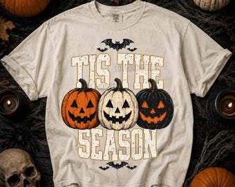 Retro Spooky Pumpkins Png, Preppy Halloween Bats Png, Pumpkin Halloween Png, Spooky Season Png, Varsity Png, Distressed Ghost Png