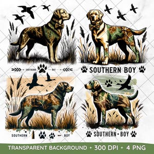 Southern Boy Png, Hunting Dog Png, Camouflage Png, Camo Dog Png, Retro Hunt Png, Camo Duck Hunting Shirt Png, Hunting Sublimation Design