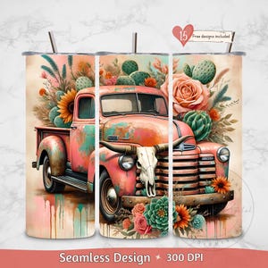 Western Boho Tumbler Wrap PNG, Western Sublimation Design PNG, 20oz Skinny Sublimation Tumbler Design, Cowboy Tumbler PNG, Digital Download