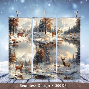 Hunting Season Deer Hunter 20 oz Skinny Tumbler Sublimation Design Digital Download PNG Instant DIGITAL ONLY, Tumbler Wrap, Seamless Pattern