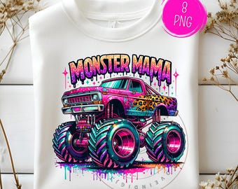 Monster Truck Mama PNG, Diseño Momster (Descarga digital)
