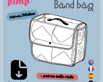Sewing pattern - Bandage bag - Translated into 4 languages