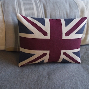 Handprinted new little heritage union jack cushion cover