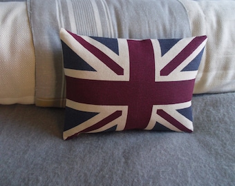 Handprinted new little heritage union jack cushion cover