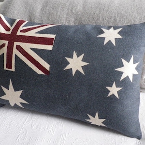 Housse de coussin drapeau australien imprimée à la main