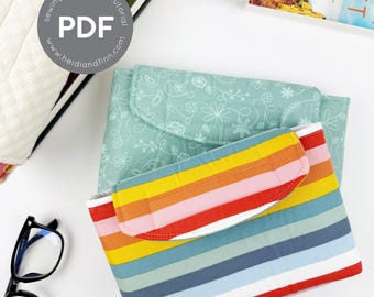 Book Sleeve sewing pattern, book envelope pattern, book pouch, gift for book lover, book protector, book sleeve, journal cover, bible cover