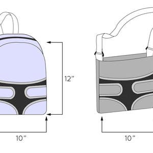 Mini Pals Carry me backpack, backpack sewing pattern, messesnger bag sewing pattern, doll carrier sewing pattern, doll pdf sewing pattern image 8