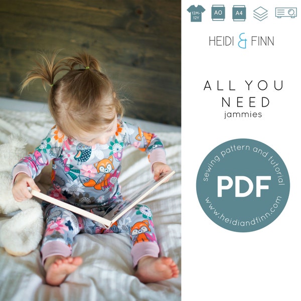 Pajamas Pdf Pattern - Etsy