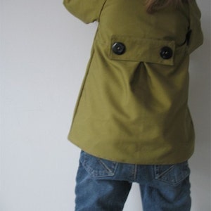 Chic Everyday Coat pattern and tutorial PDF 12M-6T easy sew epattern jacket image 2