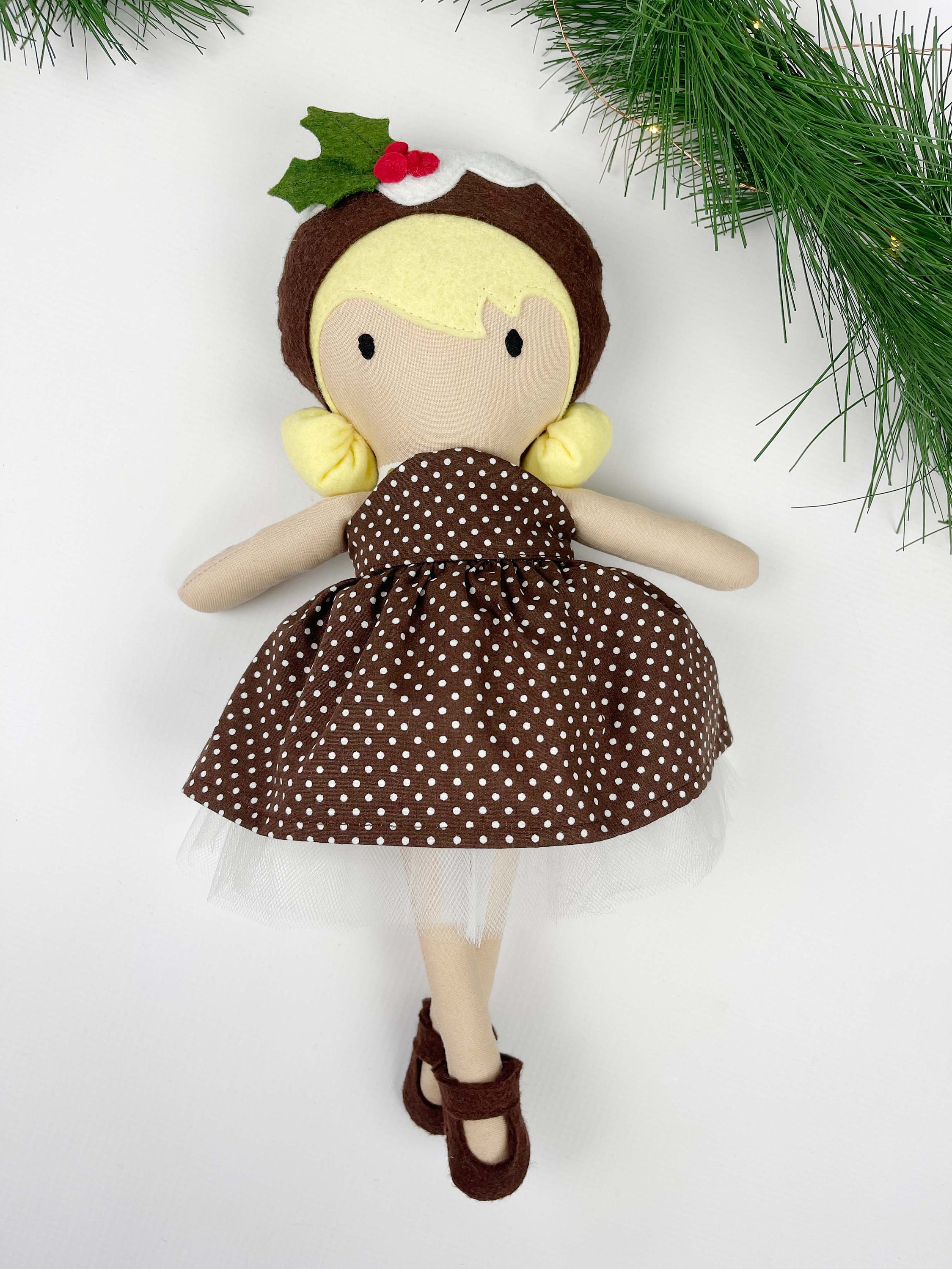PDF Cloth Doll Pattern 16'', Blank Doll Body Sewing Tutorial, Soft