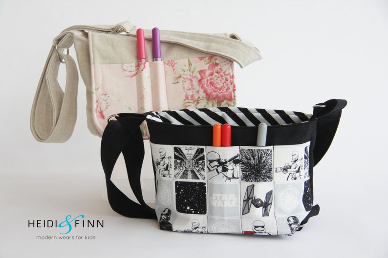 Finchley messenger bag child bag purse backpack carrier BONUS wallet sewing pattern pdf image 4