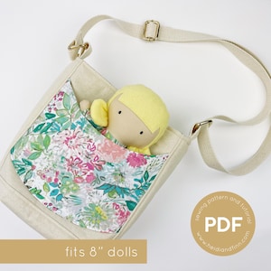 Kind Umhängetasche Schnittmuster, Rucksack Schnittmuster, Messenger Tasche Schnittmuster, Puppen pdf Schnittmuster, Puppen pdf Schnittmuster