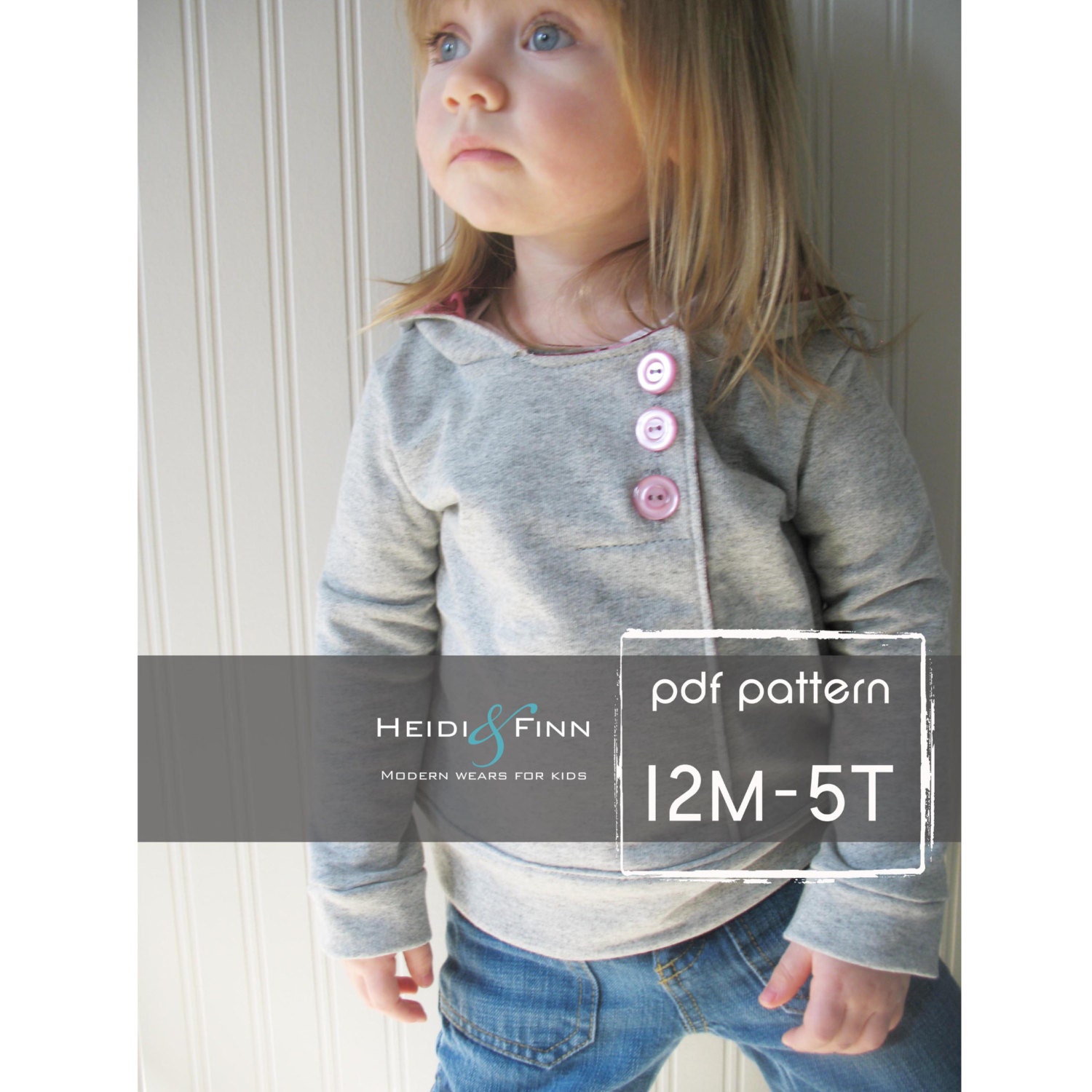 Urban Unisex Hoodie pattern and tutorial 6M - 5T PDF pattern boy girl