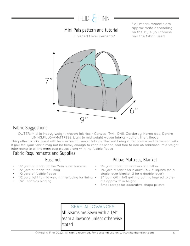Mini Pals Baby Doll Baby Carrier Sewing Pattern Etsy
