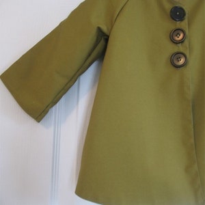 Chic Everyday Coat pattern and tutorial PDF 12M-6T easy sew epattern jacket image 4