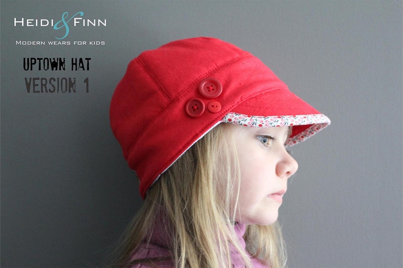 Uptown Hat pattern and tutorial 12M-teen easy sew PDF pattern unisex cap image 4