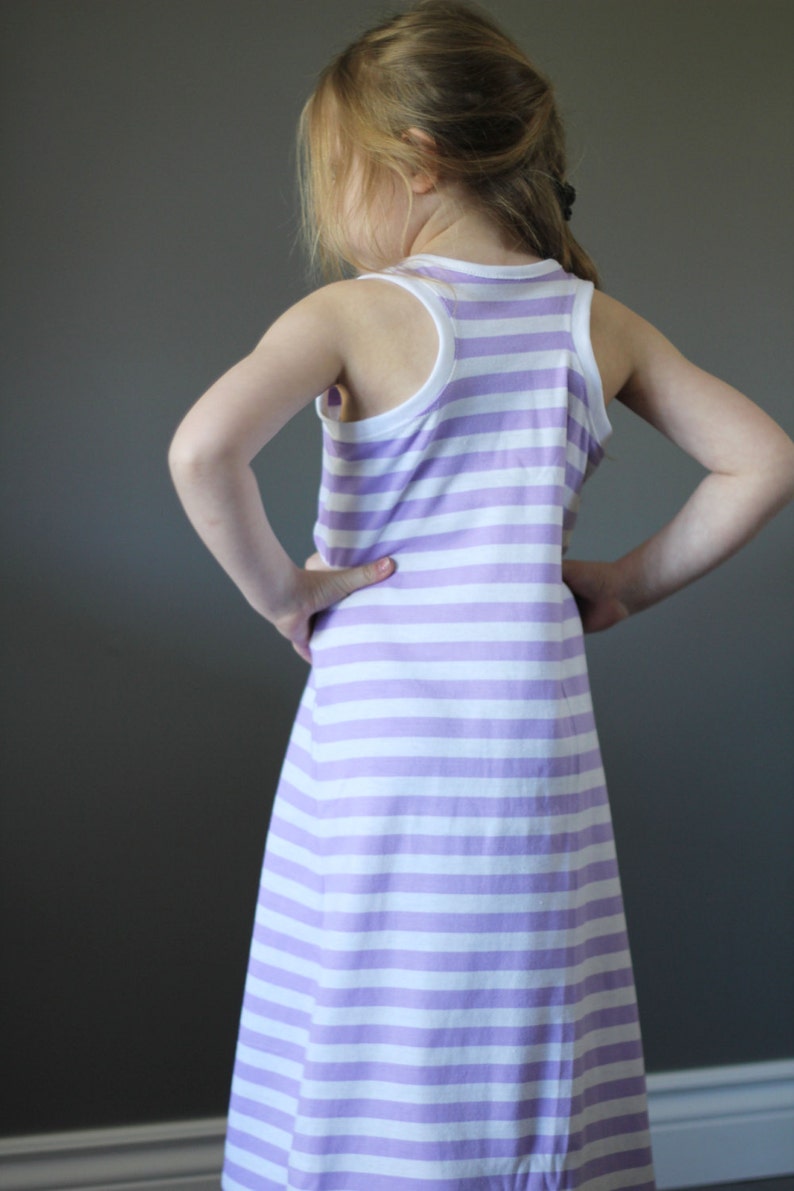 Sporty Maxi Dress Pattern and Tutorial PDF 12m12y Easy Sew Etsy Canada