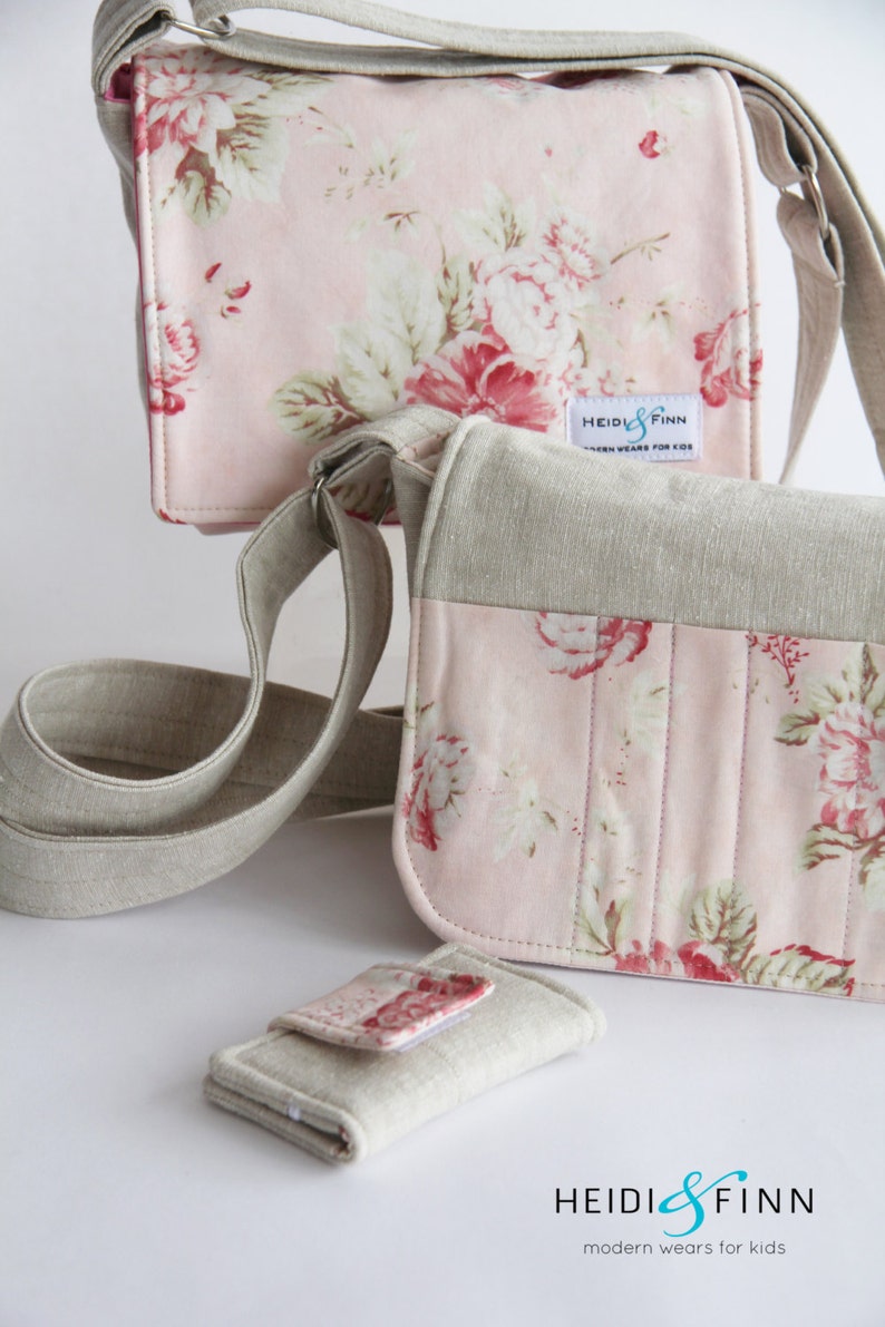 Finchley messenger bag child bag purse backpack carrier BONUS wallet sewing pattern pdf image 3