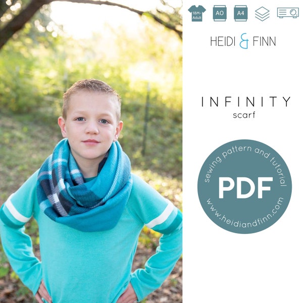 Infinity Scarf, wrap sewing pattern, Infinity scarf with hidden pocket, cowl child safe options, scarf sewing pattern, shawl pdf pattern