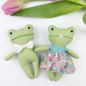Spring Easter doll sewing pattern, Mini Pals pattern, easter dolls, doll sewing pattern, felt sewing pattern, easter pdf pattern, frog pdf image 8