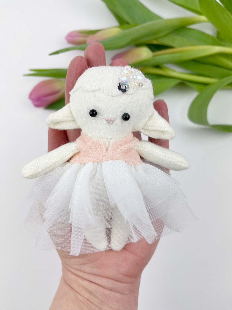 Spring Easter doll sewing pattern, Mini Pals pattern, easter dolls, doll sewing pattern, felt sewing pattern, easter pdf pattern, frog pdf image 3