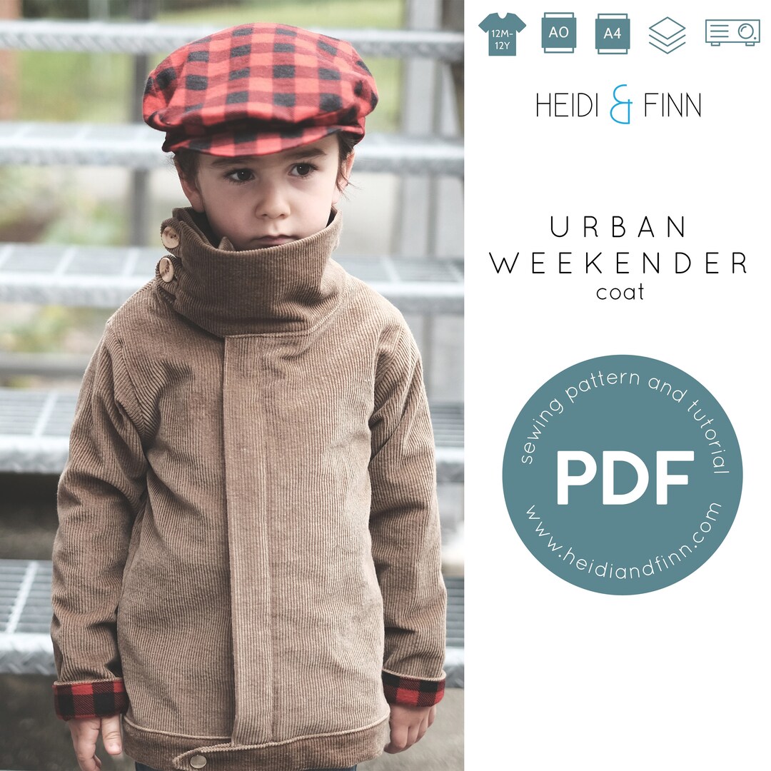 Urban Weekender Jacket Pattern and Tutorial 12m 12y Unisex - Etsy