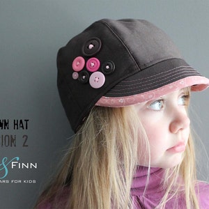 Uptown Hat pattern and tutorial 12M-teen easy sew PDF pattern unisex cap image 3