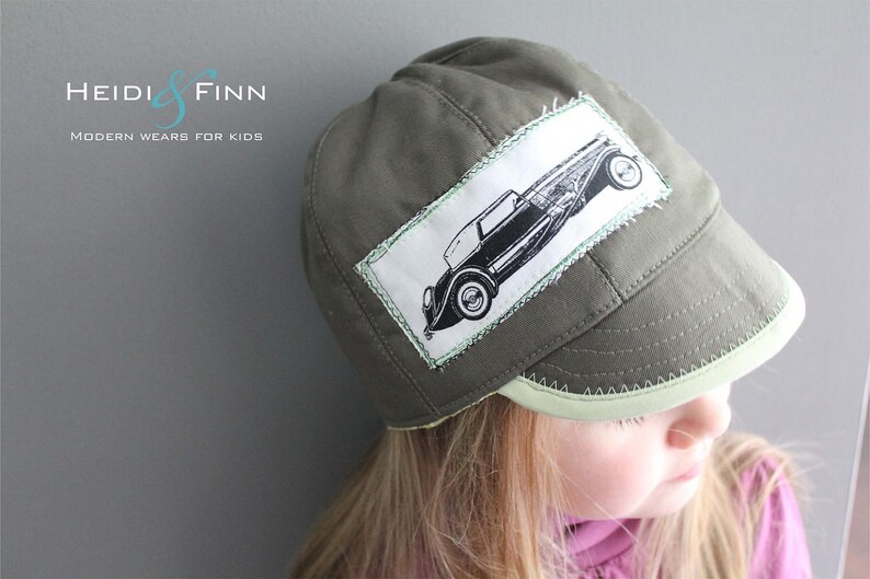 Uptown Hat pattern and tutorial 12M-teen easy sew PDF pattern unisex cap image 2