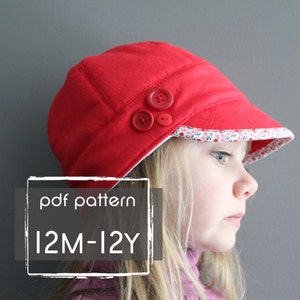 Uptown Hat pattern and tutorial 12M-teen easy sew PDF pattern unisex cap