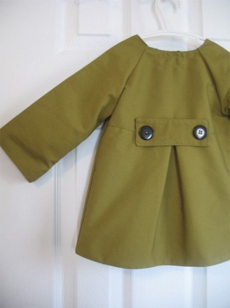 Chic Everyday Coat Pattern and Tutorial PDF 12M-6T Easy Sew - Etsy