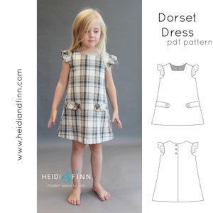 Dorset Kleid Schnittmuster, PDF Schnittmuster, einfaches Kleid Schnittmuster, Sommerkleid Schnittmuster, einheitliches Schnittmuster, einheitliches Kleid Bild 5