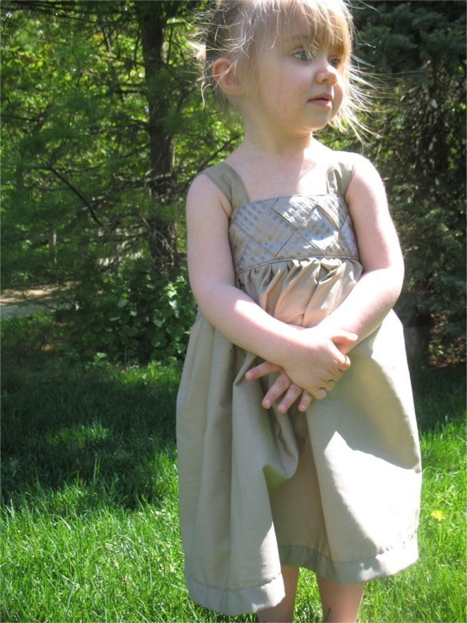 Garden Party Dress Pdf Pattern and Tutorial 12M6T Easy Sew Etsy