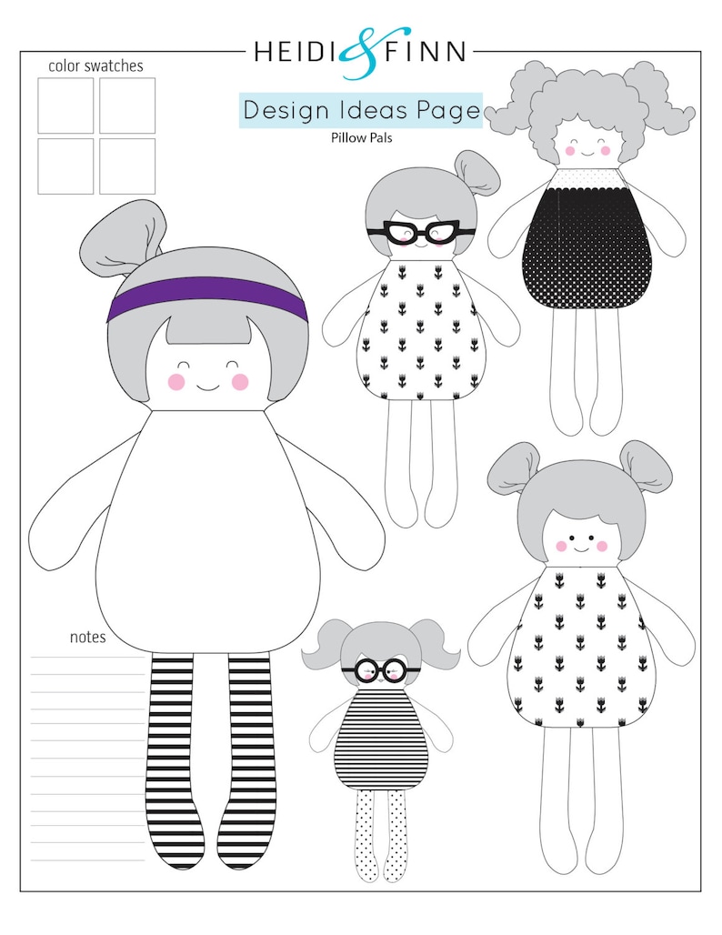 Pillow Pals Sewing Pattern Large Doll Pdf Pattern Pillow | Etsy