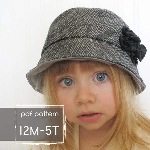 Hampton Hat pattern and tutorial 12M-5T easy sew PDF pattern