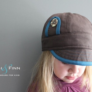 Uptown Hat pattern and tutorial 12M-teen easy sew PDF pattern unisex cap image 1