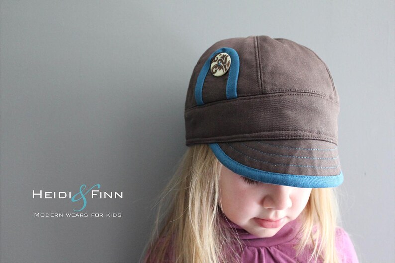 Uptown Hat pattern and tutorial 12M-teen easy sew PDF pattern unisex cap image 1