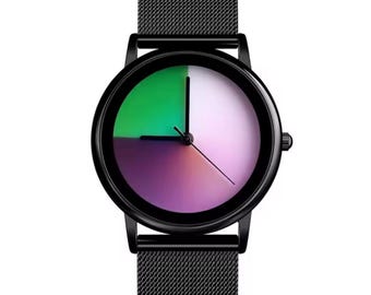 Reloj unisex Cada hora Color diferente