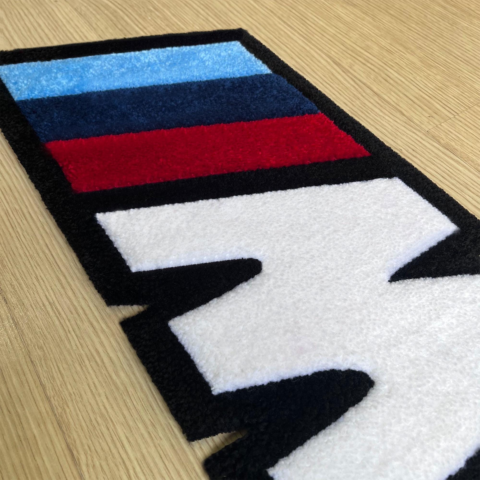 BMW M Logo Tufted Rug – Handmade Motorsport Gift for Car Enthusiasts - Etsy