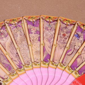 Cardcaptor Sakura Card Fan Double-sided, Clear Card, Magical Clow Girl ...